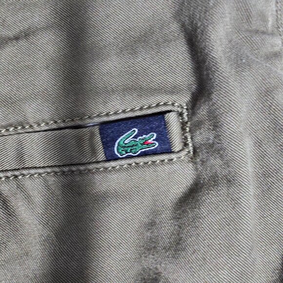 Lacoste Chino Golf Shorts‎ 30 Men's Flat Front Green - Picture 5 of 6